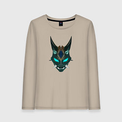 Лонгслив хлопковый женский Genshin Impact - Сяо, цвет: миндальный