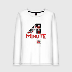 Лонгслив хлопковый женский 4MINUTE HATE, цвет: белый