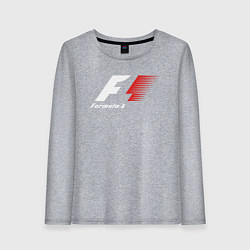 Лонгслив хлопковый женский Formula 1, цвет: меланж