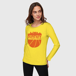 Лонгслив хлопковый женский Phoenix Ball, цвет: желтый — фото 2