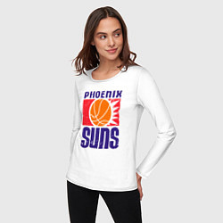 Лонгслив хлопковый женский Phoenix Suns, цвет: белый — фото 2