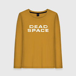 Лонгслив хлопковый женский Dead Space, цвет: горчичный