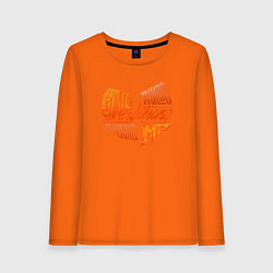 Лонгслив хлопковый женский Wu-Tang - CREAM, цвет: оранжевый