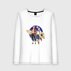 Женский лонгслив Парни на пляже