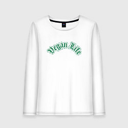 Женский лонгслив Vegan Life
