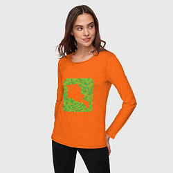 Лонгслив хлопковый женский Armenia Green, цвет: оранжевый — фото 2
