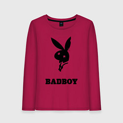 Лонгслив хлопковый женский BAD BOY PLAYBOY, цвет: маджента