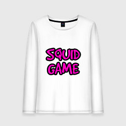 Лонгслив хлопковый женский Squid Game Pinker, цвет: белый