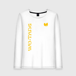 Лонгслив хлопковый женский WU TANG CLAN LOGO YELLOW, цвет: белый