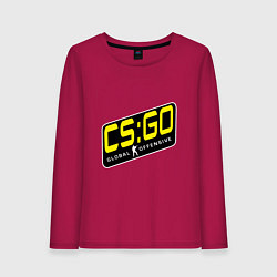 Лонгслив хлопковый женский CS:GO Новая эра, цвет: маджента