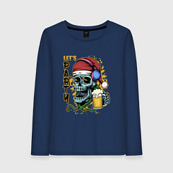 Женский лонгслив Skull Santa