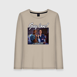 Женский лонгслив МУЖСКАЯ ЛЮБОВЬ