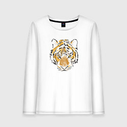 Лонгслив хлопковый женский Family Tigress, цвет: белый