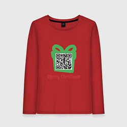 Женский лонгслив QR Christmas