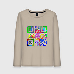 Женский лонгслив Color QR