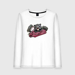 Лонгслив хлопковый женский Sacramento River Cats - baseball team, цвет: белый