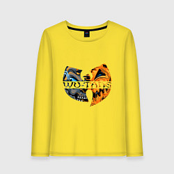 Лонгслив хлопковый женский Wu-Tang Clan Game, цвет: желтый