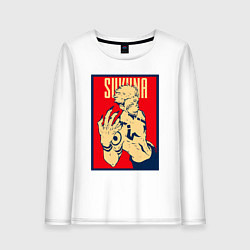 Женский лонгслив СУКУНА МАГИЧЕСКАЯ БИТВА ПОСТЕР