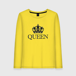 Лонгслив хлопковый женский QUEEN ПАРНЫЕ Королева, цвет: желтый