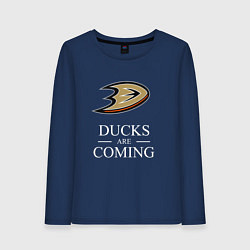 Женский лонгслив Ducks Are Coming, Анахайм Дакс, Anaheim Ducks