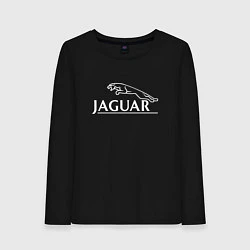 Женский лонгслив Jaguar, Ягуар Логотип