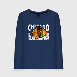 Женский лонгслив Чикаго Блэкхокс, Chicago Blackhawks