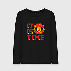 Женский лонгслив It is Manchester United Time Манчестер Юнайтед