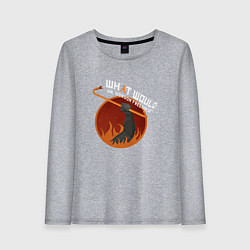 Лонгслив хлопковый женский Escape from City 17, цвет: меланж