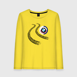 Лонгслив хлопковый женский BMW Germany Prestige, цвет: желтый