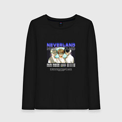 Лонгслив хлопковый женский Team Neverland, цвет: черный