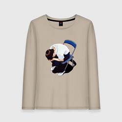 Женский лонгслив Синдзи Икари на стуле