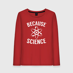 Лонгслив хлопковый женский Atomic Heart: Because Science, цвет: красный