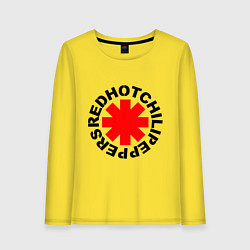 Лонгслив хлопковый женский Peppers logo, цвет: желтый