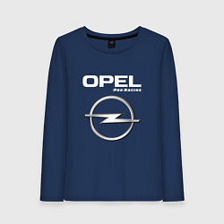 Лонгслив хлопковый женский OPEL Pro Racing, цвет: тёмно-синий