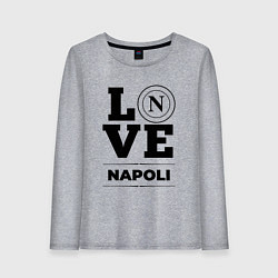 Лонгслив хлопковый женский Napoli Love Классика, цвет: меланж