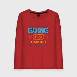 Лонгслив хлопковый женский Dead Space PRO Gaming, цвет: красный