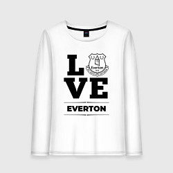 Лонгслив хлопковый женский Everton Love Классика, цвет: белый