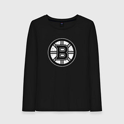 Женский лонгслив BOSTON BRUINS СЕРЫЙ