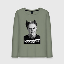 Лонгслив хлопковый женский The Prodigy - firestarter, цвет: авокадо