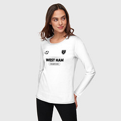 Лонгслив хлопковый женский West Ham Униформа Чемпионов, цвет: белый — фото 2