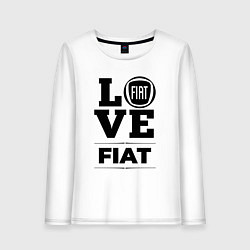 Лонгслив хлопковый женский Fiat Love Classic, цвет: белый