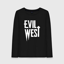 Женский лонгслив Evil west logo