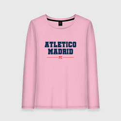 Лонгслив хлопковый женский Atletico Madrid FC Classic, цвет: светло-розовый