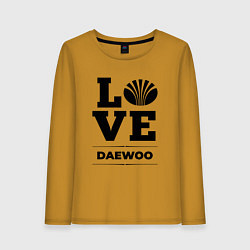 Лонгслив хлопковый женский Daewoo Love Classic, цвет: горчичный