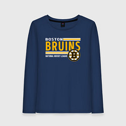 Лонгслив хлопковый женский NHL Boston Bruins Team, цвет: тёмно-синий