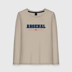 Лонгслив хлопковый женский Arsenal FC Classic, цвет: миндальный