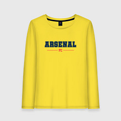 Лонгслив хлопковый женский Arsenal FC Classic, цвет: желтый