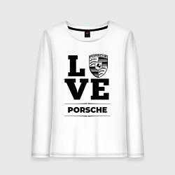 Лонгслив хлопковый женский Porsche Love Classic, цвет: белый