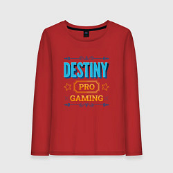 Лонгслив хлопковый женский Игра Destiny PRO Gaming, цвет: красный