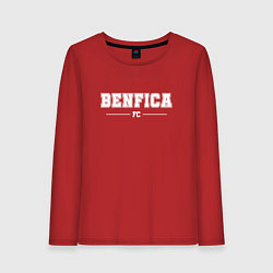 Лонгслив хлопковый женский Benfica Football Club Классика, цвет: красный